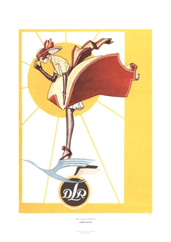 Aviation Art Poster: DEUTSCHE LUFT-REEDEREI, 1917-1923